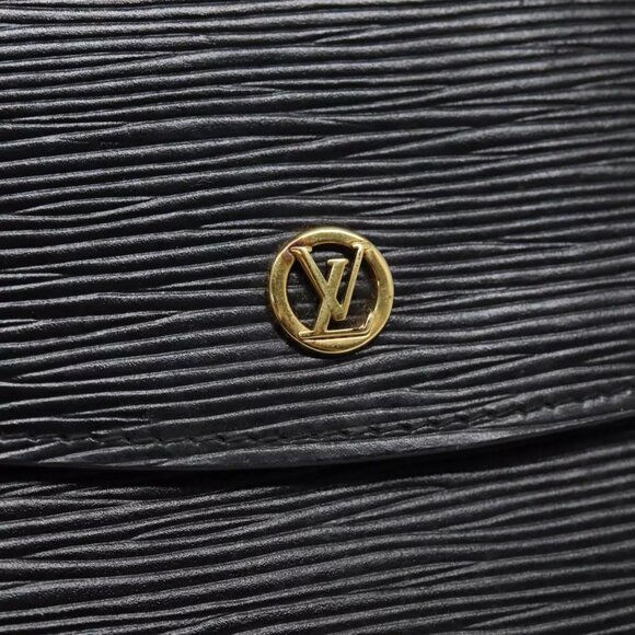 LOUIS VUITTON Epi Montaigne 23 Clutch Bag Black M52662 LV Auth 88335 - Picture 9 of 16